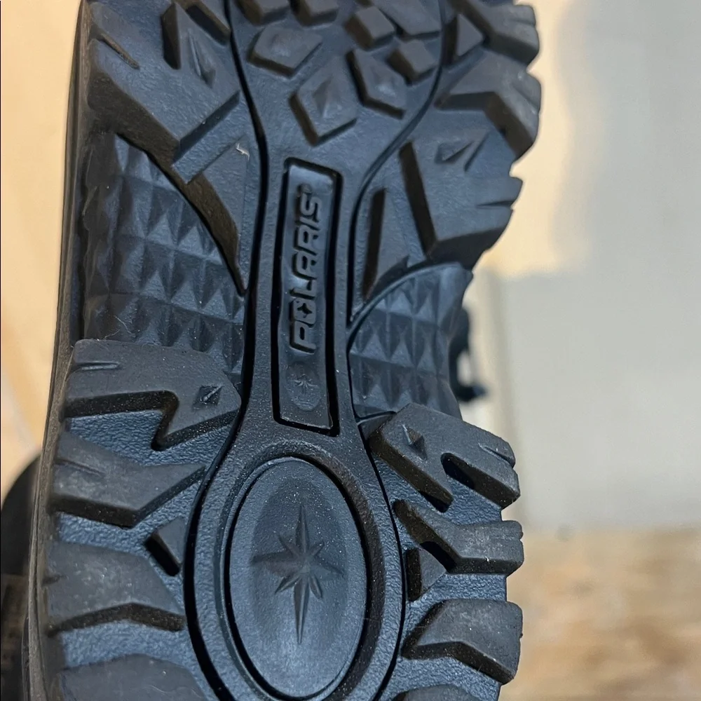 Size 2 Polaris Black Snow Boots with Gray Accents. Toggle. Exc condition